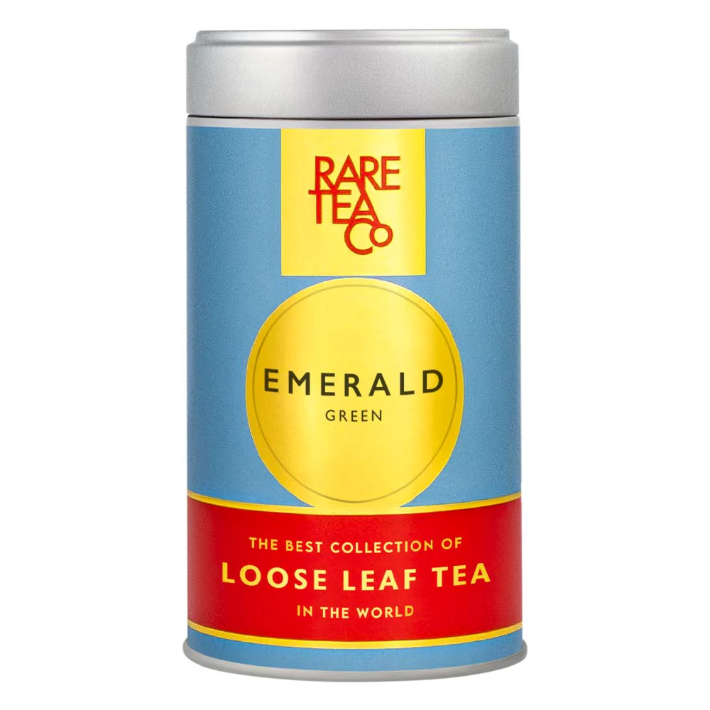 Empty Emerald Green Tin