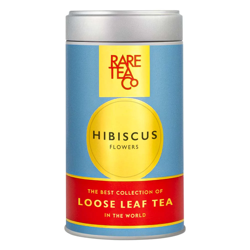 Empty Rare Hibiscus Flowers Tin